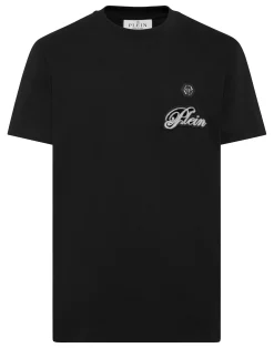 PHILIPP PLEIN Round Neck T-Shirt Basic Signature>Uomo T-Shirts