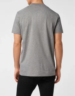 PHILIPP PLEIN Round Neck T-Shirt Basic Signature><noscript><img data-lazyloaded=