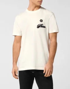 PHILIPP PLEIN Round Neck T-Shirt Basic Signature>Uomo T-Shirts