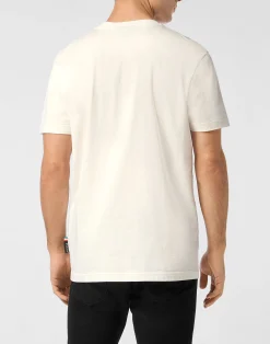 PHILIPP PLEIN Round Neck T-Shirt Basic Signature><noscript><img data-lazyloaded=