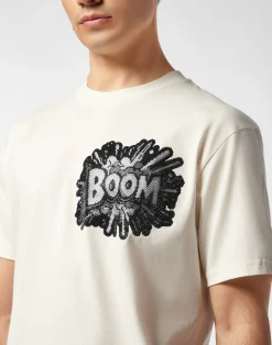 PHILIPP PLEIN Round Neck T-Shirt Boom Stones><noscript><img data-lazyloaded=