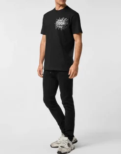 PHILIPP PLEIN Round Neck T-Shirt Boom Stones><noscript><img data-lazyloaded=