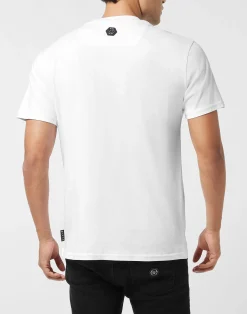 PHILIPP PLEIN Round Neck T-Shirt College Animals Outline><noscript><img data-lazyloaded=