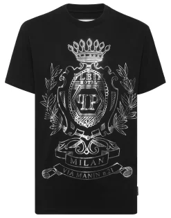 PHILIPP PLEIN Round Neck T-Shirt Crest>Uomo T-Shirts