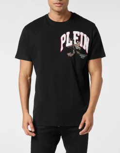 PHILIPP PLEIN Round Neck T-Shirt Crystal Eagle Mini><noscript><img data-lazyloaded=