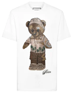 PHILIPP PLEIN Round Neck T-Shirt Crystal Teddy Bear>Uomo T-Shirts