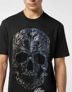 PHILIPP PLEIN Round Neck T-Shirt Degrade' Skull><noscript><img data-lazyloaded=