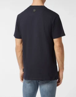 PHILIPP PLEIN Round Neck T-Shirt Full Of Stones Teddy Bear><noscript><img data-lazyloaded=