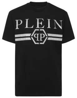 PHILIPP PLEIN Round Neck T-Shirt Full Of Stones Stripes>Uomo T-Shirts