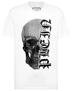 PHILIPP PLEIN Round Neck T-Shirt Gothic Plein Stones>Uomo T-Shirts