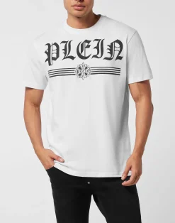 PHILIPP PLEIN Round Neck T-Shirt Gothic Plein><noscript><img data-lazyloaded=