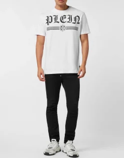PHILIPP PLEIN Round Neck T-Shirt Gothic Plein><noscript><img data-lazyloaded=