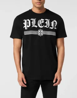 PHILIPP PLEIN Round Neck T-Shirt Gothic Plein><noscript><img data-lazyloaded=