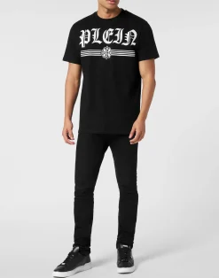 PHILIPP PLEIN Round Neck T-Shirt Gothic Plein><noscript><img data-lazyloaded=