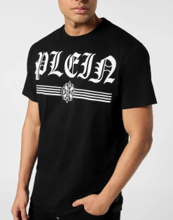 PHILIPP PLEIN Round Neck T-Shirt Gothic Plein><noscript><img data-lazyloaded=