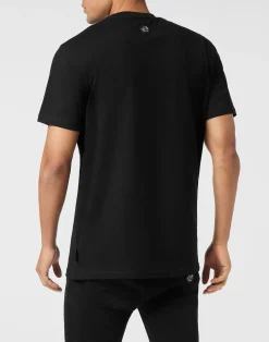 PHILIPP PLEIN Round Neck T-Shirt Gothic Plein Stones><noscript><img data-lazyloaded=