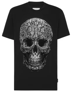 PHILIPP PLEIN Round Neck T-Shirt Gothic Skull>Uomo T-Shirts