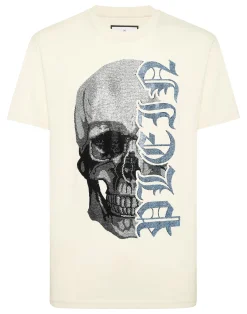PHILIPP PLEIN Round Neck T-Shirt Gothic Plein Stones>Uomo T-Shirts