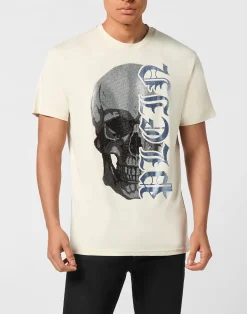 PHILIPP PLEIN Round Neck T-Shirt Gothic Plein Stones>Uomo T-Shirts