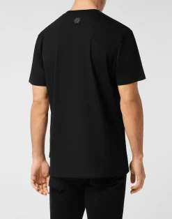 PHILIPP PLEIN Round Neck T-Shirt Marble Skull><noscript><img data-lazyloaded=
