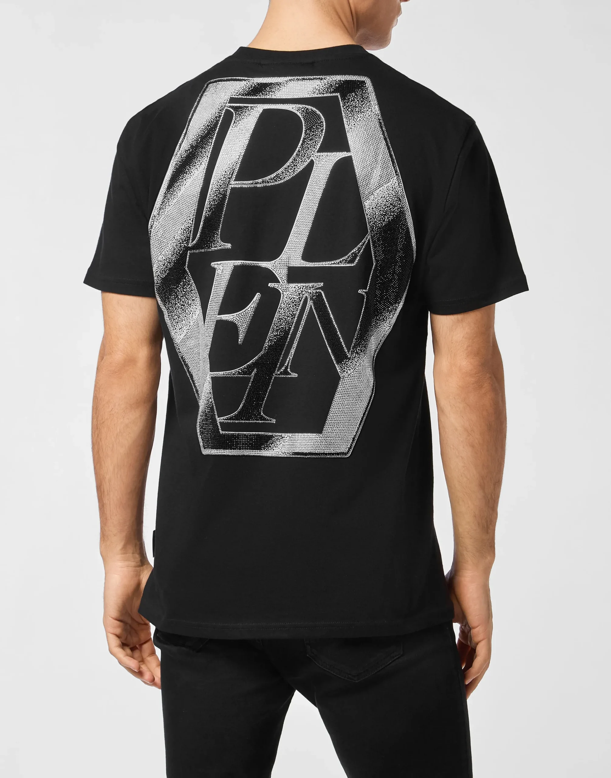 PHILIPP PLEIN Round Neck T-Shirt Metal Plein>Uomo T-Shirts