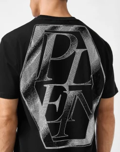 PHILIPP PLEIN Round Neck T-Shirt Metal Plein><noscript><img data-lazyloaded=