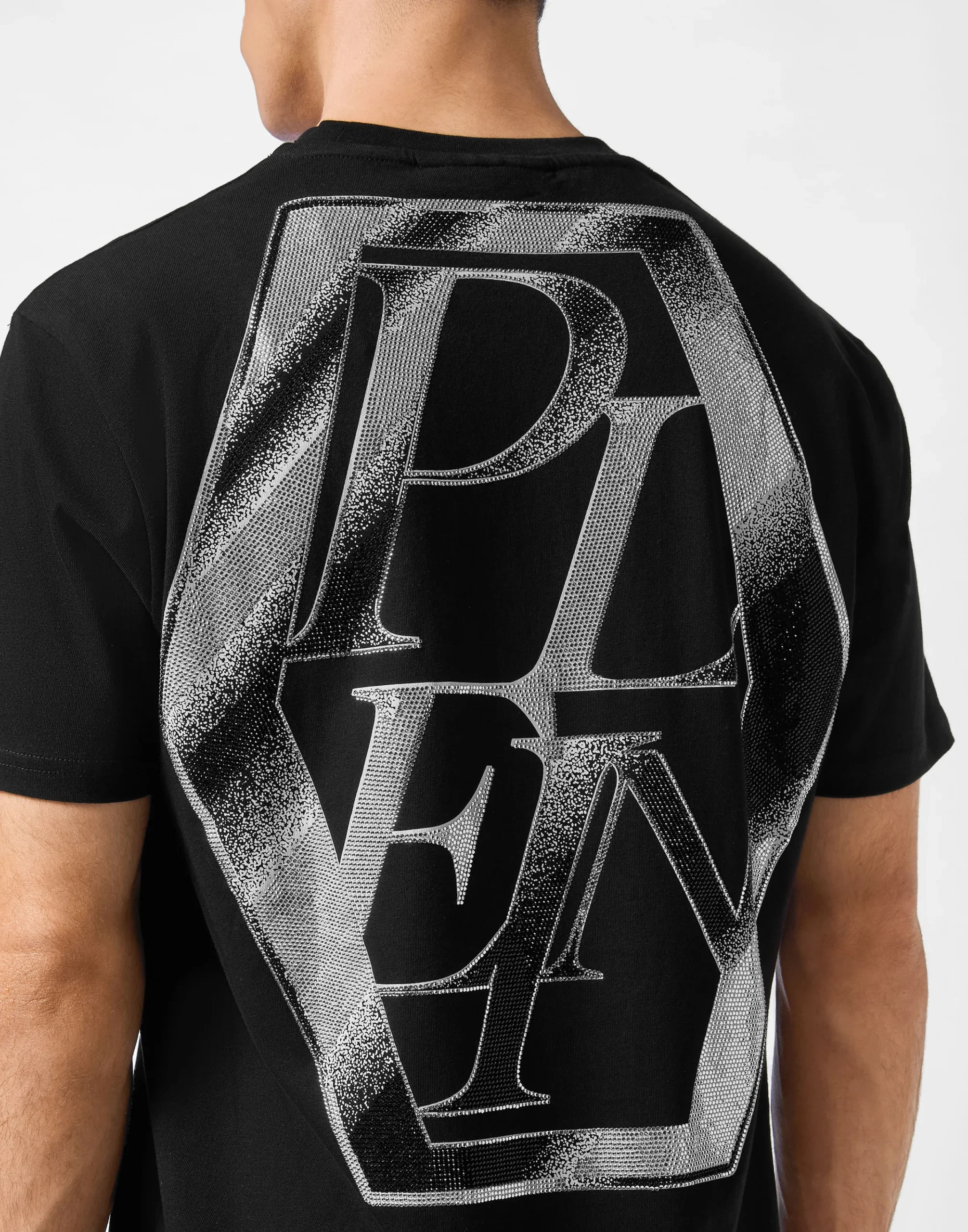 PHILIPP PLEIN Round Neck T-Shirt Metal Plein>Uomo T-Shirts