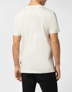 PHILIPP PLEIN Round Neck T-Shirt Money><noscript><img data-lazyloaded=