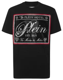 PHILIPP PLEIN Round Neck T-Shirt Patch Stones>Uomo T-Shirts
