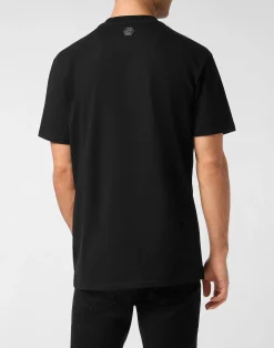 PHILIPP PLEIN Round Neck T-Shirt Patch Stones><noscript><img data-lazyloaded=