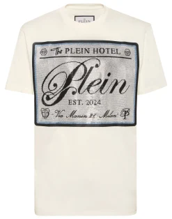 PHILIPP PLEIN Round Neck T-Shirt Patch Stones>Uomo T-Shirts