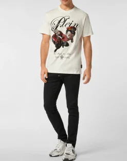 PHILIPP PLEIN Round Neck T-Shirt Plein Boy Stones><noscript><img data-lazyloaded=