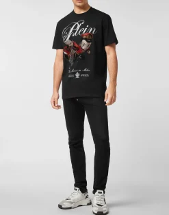 PHILIPP PLEIN Round Neck T-Shirt Plein Boy Stones><noscript><img data-lazyloaded=