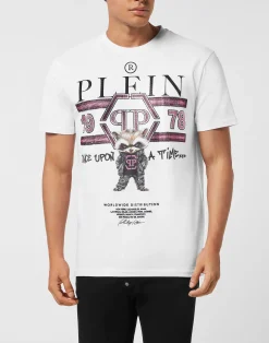 PHILIPP PLEIN Round Neck T-Shirt Plein College Animals><noscript><img data-lazyloaded=