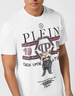 PHILIPP PLEIN Round Neck T-Shirt Plein College Animals><noscript><img data-lazyloaded=