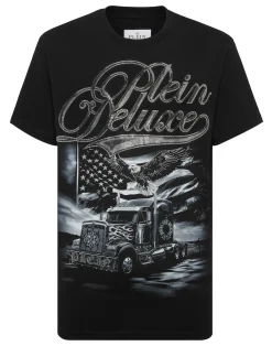 PHILIPP PLEIN Round Neck T-Shirt Plein Truck Stones>Uomo T-Shirts