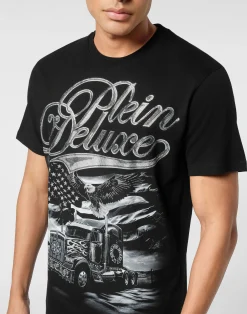 PHILIPP PLEIN Round Neck T-Shirt Plein Truck Stones><noscript><img data-lazyloaded=