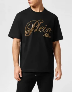 PHILIPP PLEIN Round Neck T-Shirt Stones>Uomo T-Shirts
