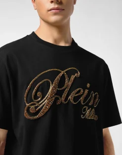 PHILIPP PLEIN Round Neck T-Shirt Stones><noscript><img data-lazyloaded=