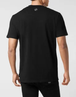 PHILIPP PLEIN Round Neck T-Shirt Stones Crest><noscript><img data-lazyloaded=