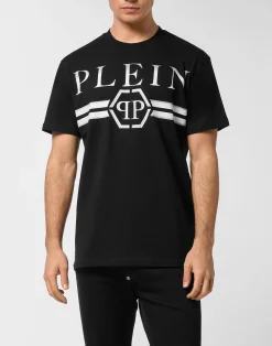 PHILIPP PLEIN Round Neck T-Shirt Stripes>Uomo T-Shirts