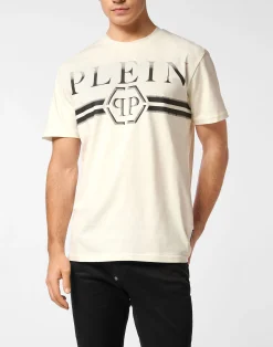 PHILIPP PLEIN Round Neck T-Shirt Stripes>Uomo T-Shirts