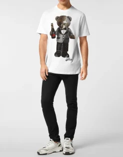 PHILIPP PLEIN Round Neck T-Shirt Teddy Bear><noscript><img data-lazyloaded=