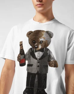 PHILIPP PLEIN Round Neck T-Shirt Teddy Bear><noscript><img data-lazyloaded=
