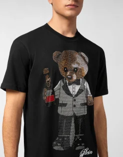PHILIPP PLEIN Round Neck T-Shirt Teddy Bear><noscript><img data-lazyloaded=
