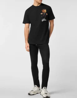 PHILIPP PLEIN Round Neck T-Shirt Teddy Bear><noscript><img data-lazyloaded=