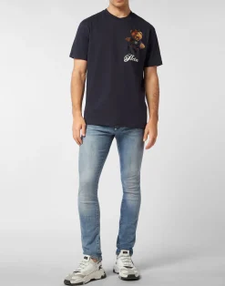 PHILIPP PLEIN Round Neck T-Shirt Teddy Bear><noscript><img data-lazyloaded=