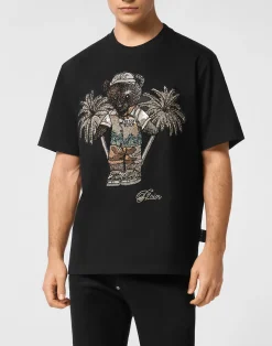 PHILIPP PLEIN Round Neck T-Shirt Teddy Bear>Uomo T-Shirts