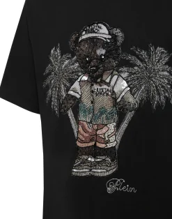 PHILIPP PLEIN Round Neck T-Shirt Teddy Bear><noscript><img data-lazyloaded=