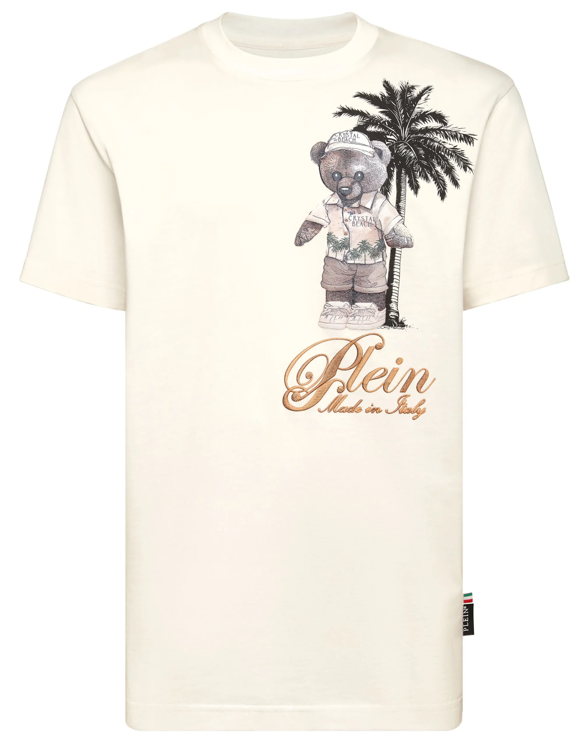 PHILIPP PLEIN Round Neck T-Shirt Teddy Beach>Uomo T-Shirts